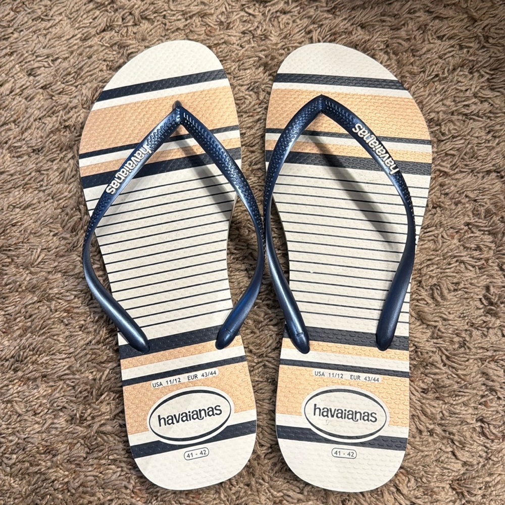 Havaianas Flip Flops in Nautical Stripe
